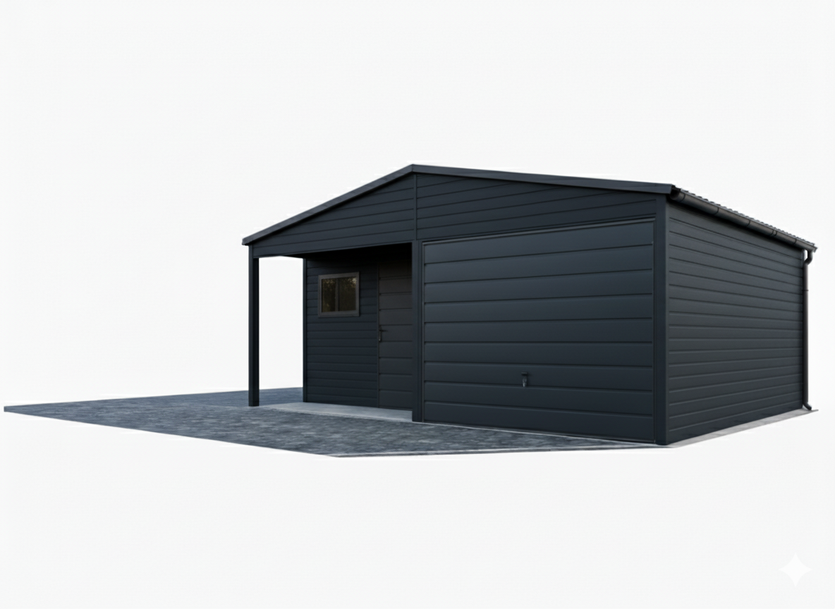 Garaż blaszany 6x6 z wnęką!! - obrazek 6